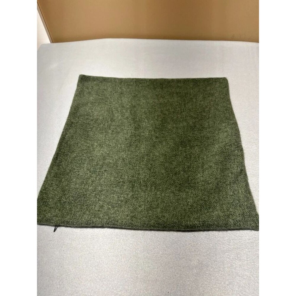 West Elm green pillow cover 20” square